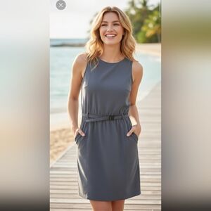 Swiss Alps gray utility dress M